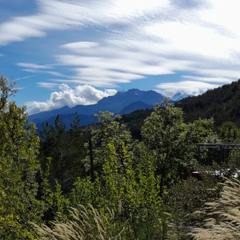 La vue du Gîte Le Jardin des Ecrins