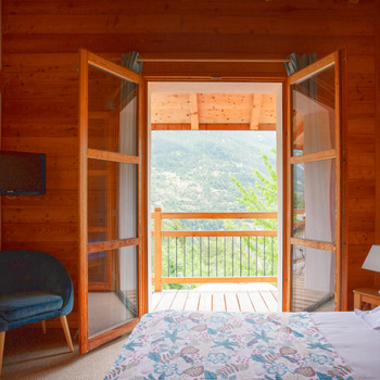 La chambre "Reine des Glaces" - Gîte Le Jardin des Ecrins