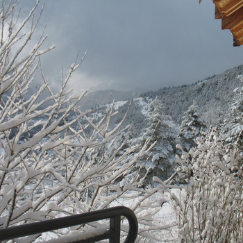 La vue du Gîte Le Jardin des Ecrins